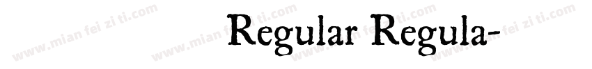 尔雅趣宋体 Regular Regula字体转换